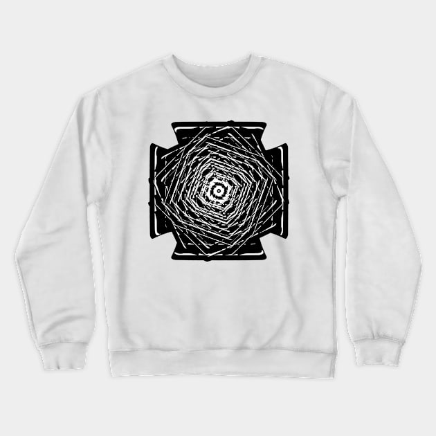 Bichromas Mandala Crewneck Sweatshirt by jlevien